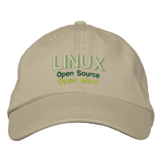 Casquette Brodée LINUX : Open Source, Open Mind