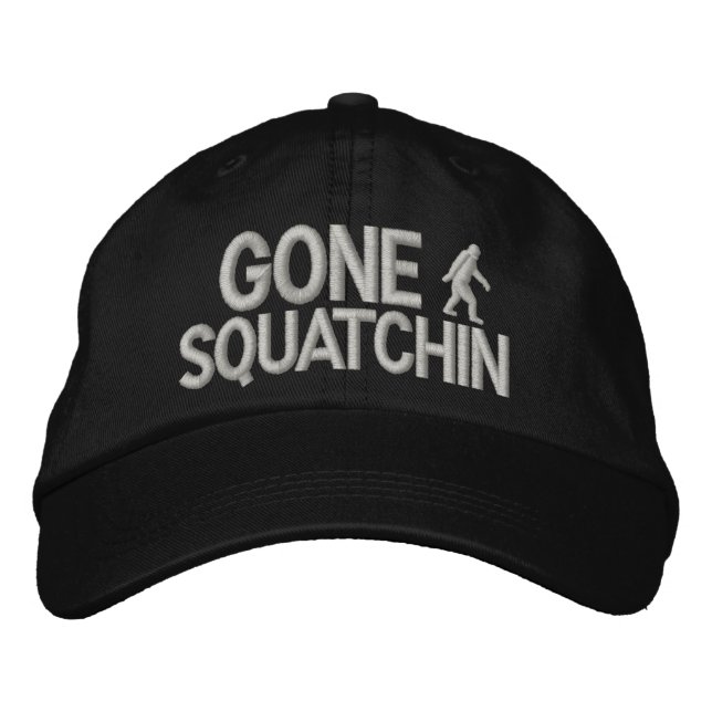 Casquette Brodée logo Gone Squatchin bigfoot (Devant)