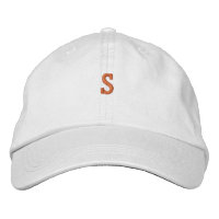 Logo Monogramme "S" Initiale Personnalisée Casquet