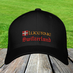 Casquette Brodée Lucerne & Suisse fashion / Swiss Flag Patriot