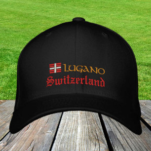 Casquette Brodée Lugano & Suisse fashion / Swiss Flag Patriotes