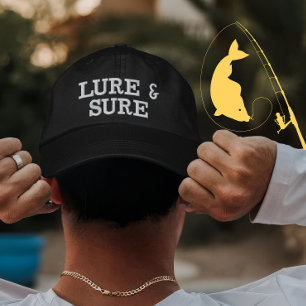 Casquette Brodée Lure personnalisée et conception de pêche sûre pou