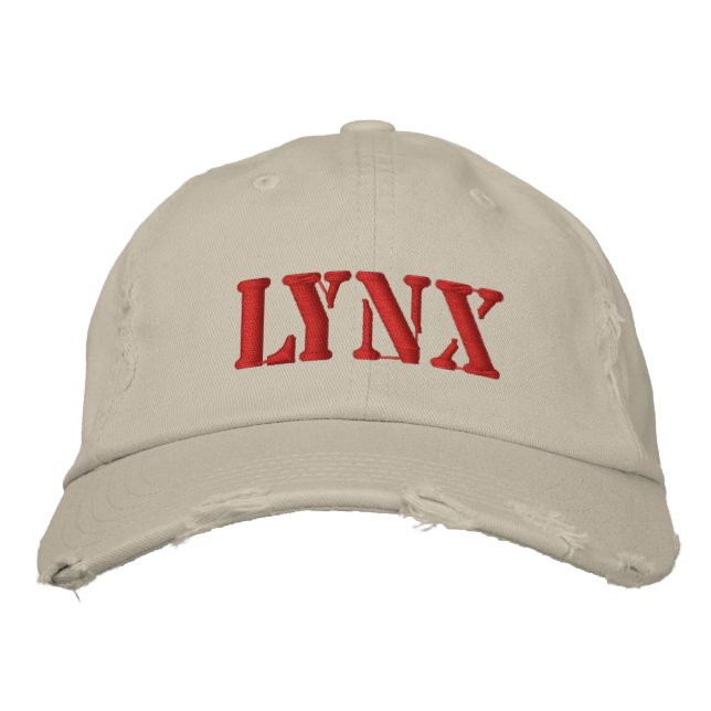 CASQUETTE BRODÉE LYNX (Devant)