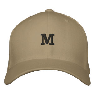 Casquette Brodée M LETTRE MONOGRAPHIQUE INITIALE CARTE Casquette-la