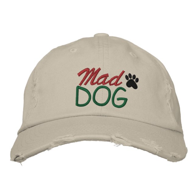 Casquette Brodée MAD DOG par SRF (Devant)