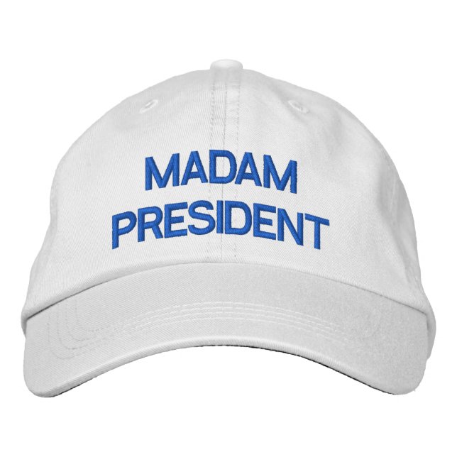 Casquette Brodée Madame la Présidente (Devant)