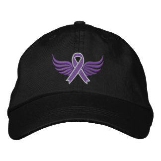 Casquette Brodée Maladie d'Alzheimer Ruban Wings