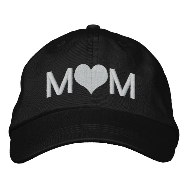 Casquette Brodée Maman au coeur (Devant)