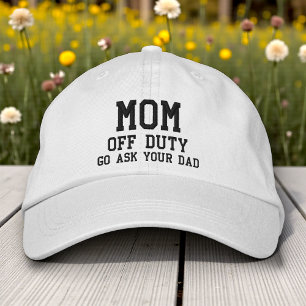 Casquette Brodée Maman hors service Simple moderne typographie pers