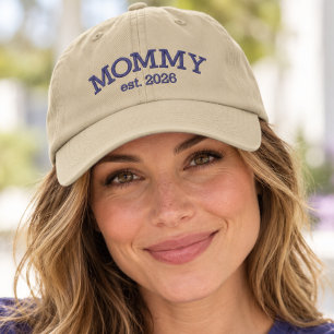 Casquette Brodée MAMAN personnalisée Année d'établissement