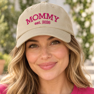Casquette Brodée MAMAN personnalisée Année d'établissement