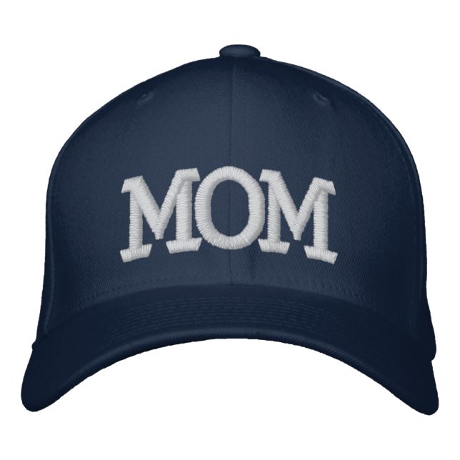 Casquette Brodée Maman Simple Moderne Typographie Personnalisée (Devant)
