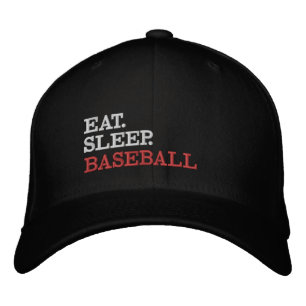Casquette Brodée Mangez le baseball du sommeil