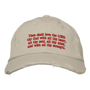 Casquette Brodée Marc 12:30 - Tu aimeras l'Éternel, ton Dieu