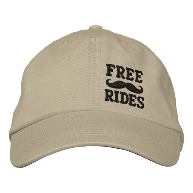 CASQUETTE BRODÉE MARCHES DE MUSTACHE GRATUITES (Devant)