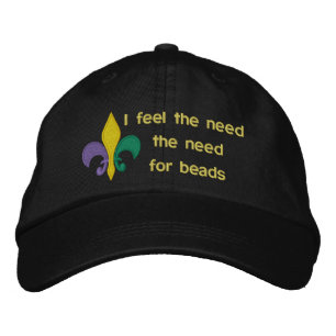 Casquette Brodée Mardi Gras ~ Fleur De Lis