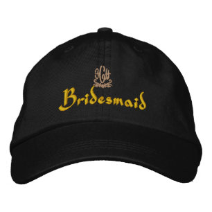 Casquette Brodée Mariage Bridesmaid Brown