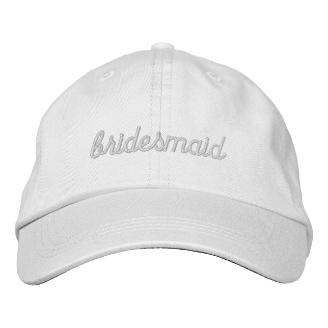 Casquette Brodée Mariage Pink Bridesmaid (Devant)