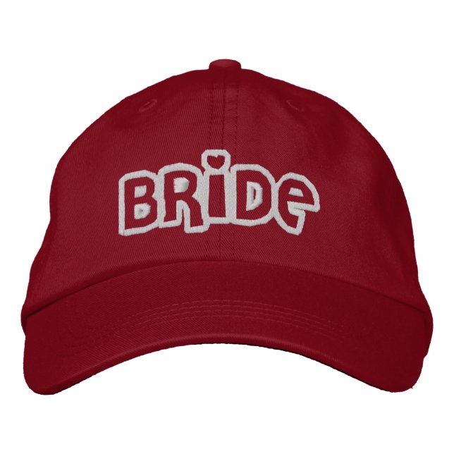 Casquette Brodée Mariée (Devant)