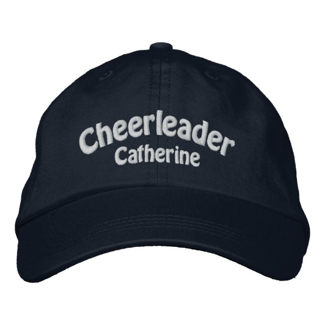 Casquette Brodée Marine Blue & White Custom Cheerleader's (Devant)
