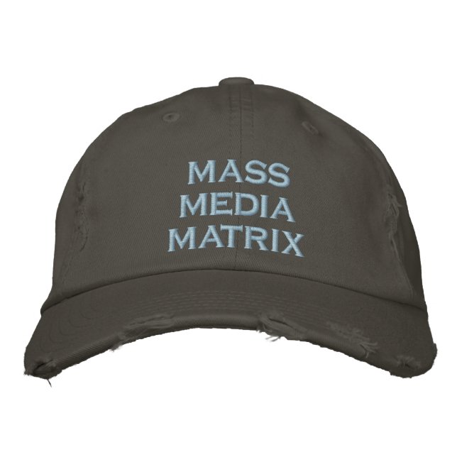 Casquette Brodée matrice des médias de masse (Devant)