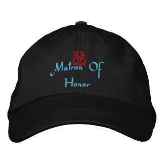 Casquette Brodée Matron D'Honneur Mariage I Black
