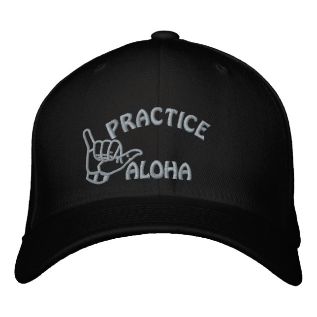 Casquette Brodée Maui Pratique Aloha Shaka (Hang Loin) (Devant)