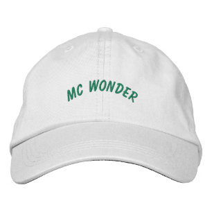 Casquette Brodée MC Wonder Vœux de Noël Blanc-Chapeau Pure