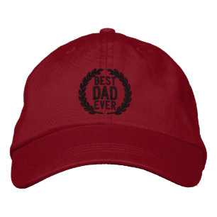 Casquette Brodée Meilleur papa jamais Toute la Broderie Star SuperP