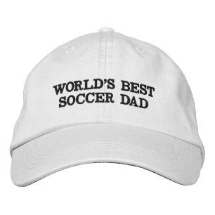 Casquette Brodée Meilleur Soccer Papa blanc noir coutume moderne