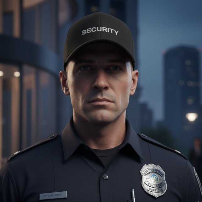 Casquette Brodée Men's Security Cap (Créateur téléchargé)