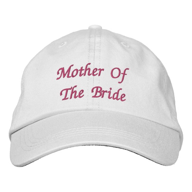 Casquette Brodée Mère de la mariée (Devant)