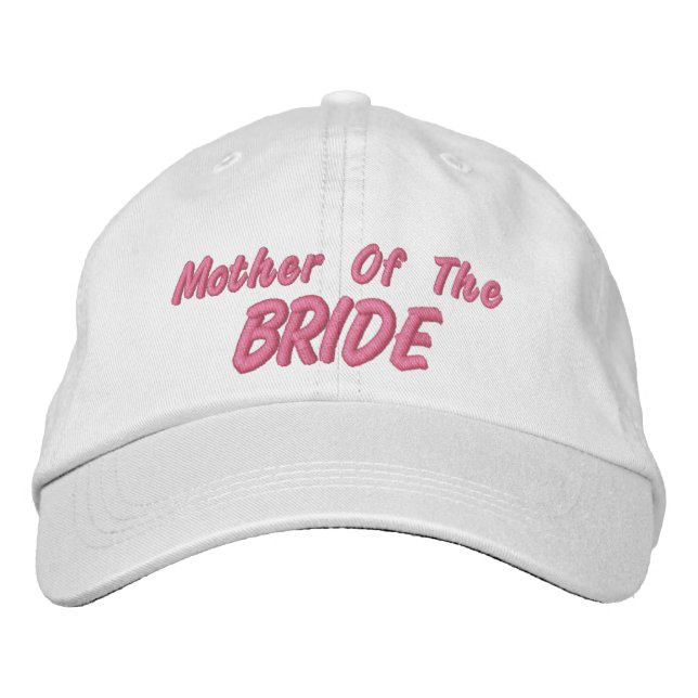 Casquette Brodée Mère de la mariée (Devant)