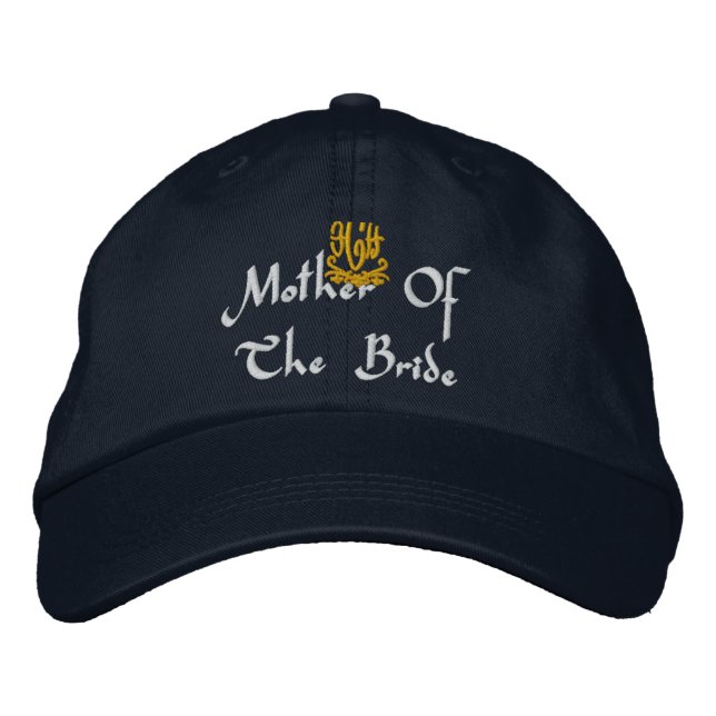 Casquette Brodée Mère De La Marine Mariage Mariée (Devant)
