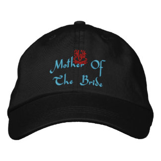 Casquette Brodée Mère Du Mariage De Mariée I Black