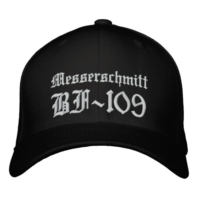 Casquette Brodée Messerschmitt BF-109 CAP (Devant)