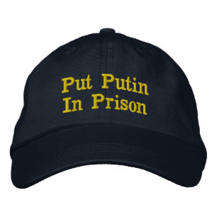 Casquette Brodée Mettre Poutine En Prison