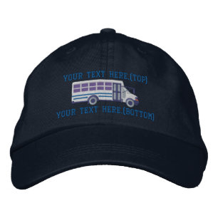Casquette Brodée Mini broderie personnalisée de navette d'autobus