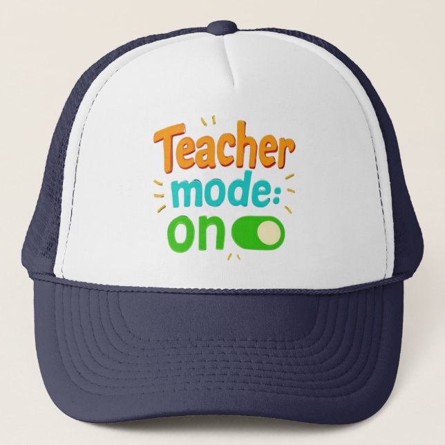 Casquette brodée "Mode Enseignant Activé" – Enseig (Devant)