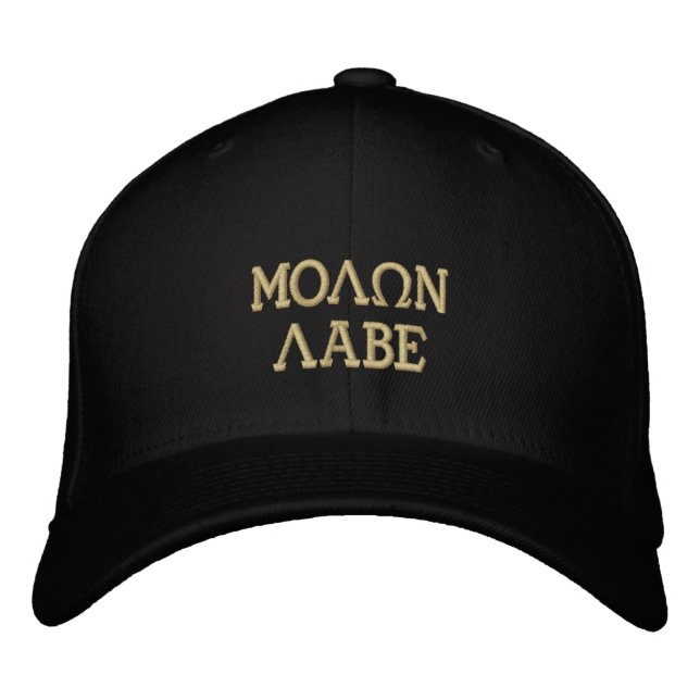 Casquette Brodée Molon Labe (Venez les prendre) (Devant)