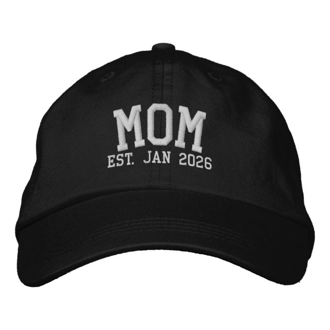 Casquette Brodée Mom Est. 2026 Embroidered Hat (Devant)
