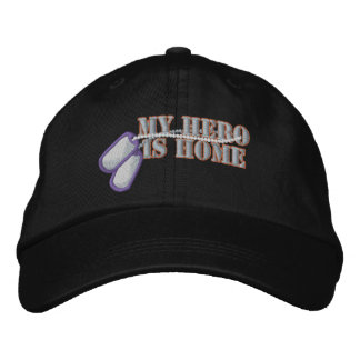 Casquette Brodée Mon héros est chez moi