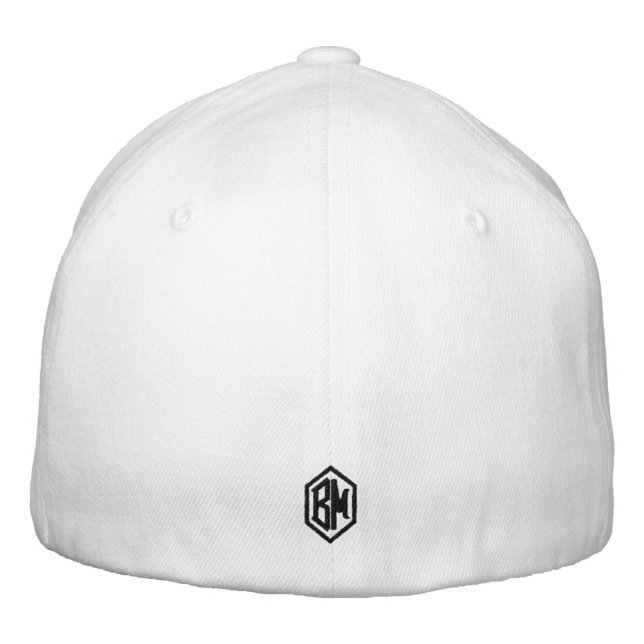 Casquette Brodée Monogramme masculin blanc (Dos)