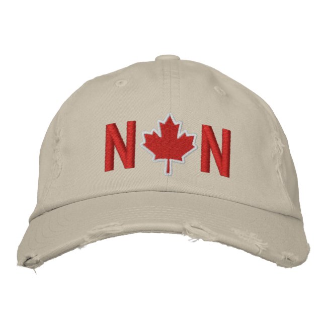 Casquette Brodée Monogramme Personnaliser la broderie feuille d'éra (Devant)