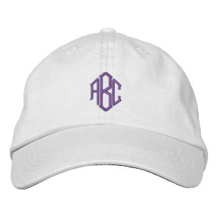 Casquette Brodée Monogramme Violet