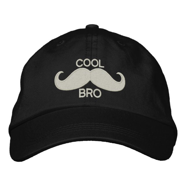 Casquette Brodée Moustache FRAÎCHE BRO (Devant)