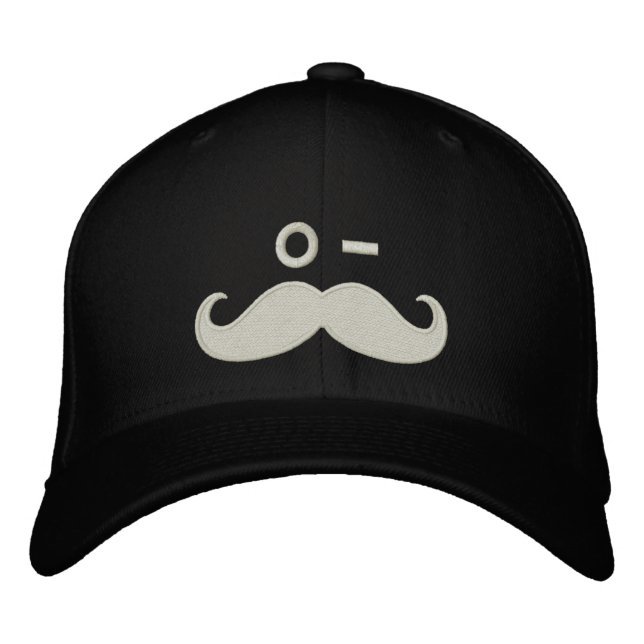 Casquette Brodée Moustache WINK (Devant)
