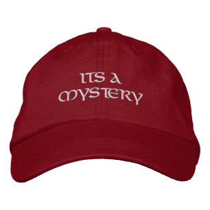 Casquette Brodée Mystère mystique Citation amusante Rouge