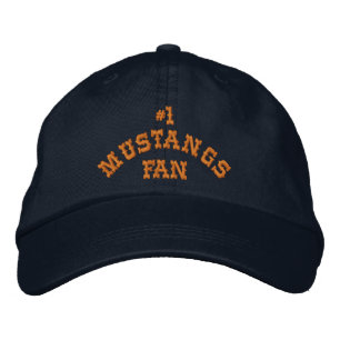 Casquette Brodée N° 1 Fan Navy et orange réglable