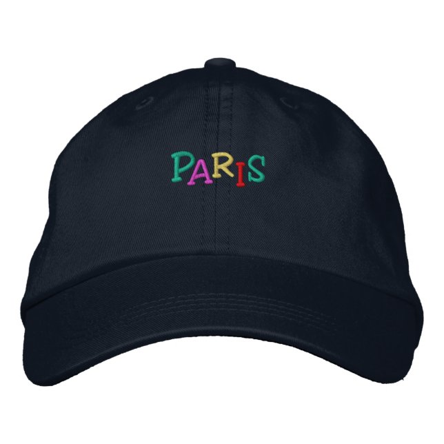 Casquette Brodée Namedrop Nation_ Paris multicolore (Devant)